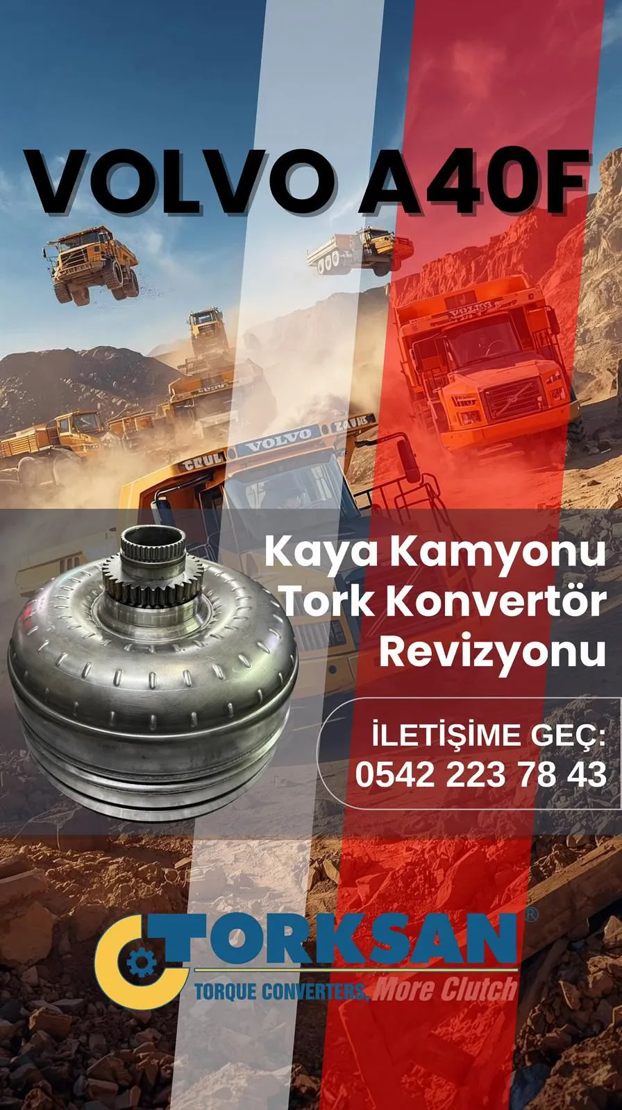 VOLVO A40F Kaya Kamyonu Tork Konvertör Revizyonu