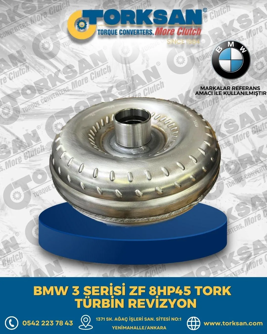 BMW 3 Serisi ZF 8HP45 Tork Türbin Revizyonu